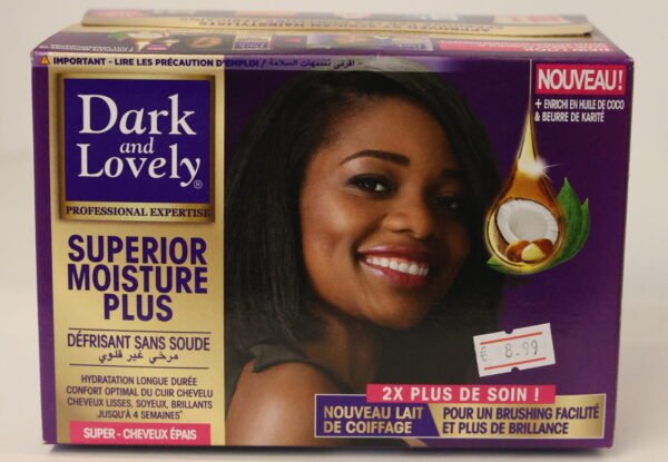 Dark & Lovely Moisture Plus No-Lye Relaxer Super Dark and Lovely